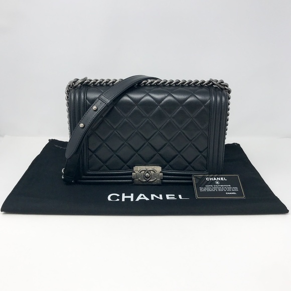 Chanel New Medium Le Boy Lambskin Flap - Picture 1 of 11